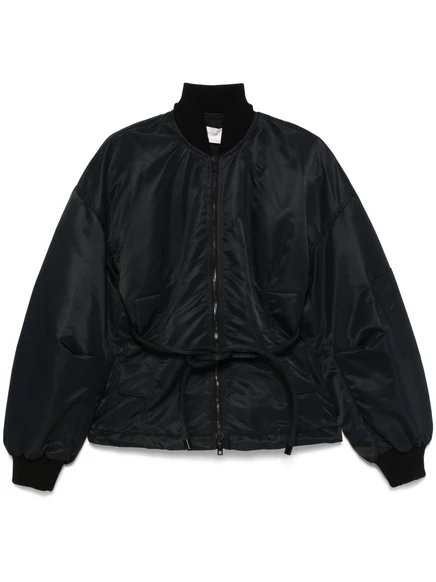 Куртка Sportmax из кожи Зебу black
