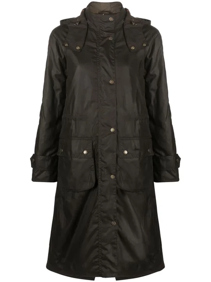 Женское вощеное пальто Barbour Long Cannich, оливковое
