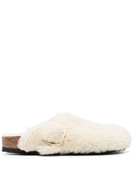 Горки на платформе с пряжками Birkenstock Boston neutrals