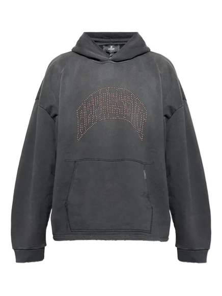 Мужское худи Represent с заклепками, черное