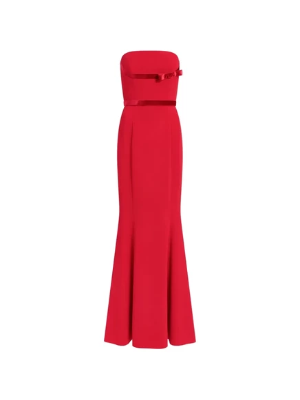 Женское платье Jenny Packham Pamela без бретелей, красное