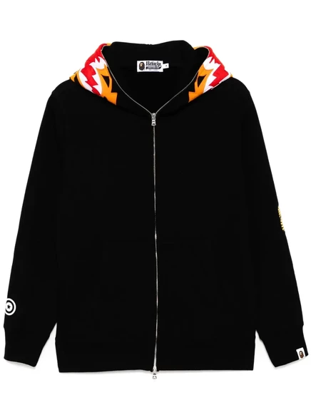 Толстовка с капюшоном BATHING APE® tiger на молнии black