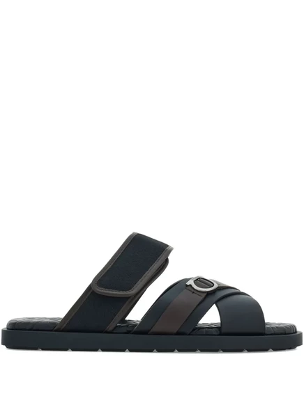 Мужские сандалии Ferragamo Gancini, черные