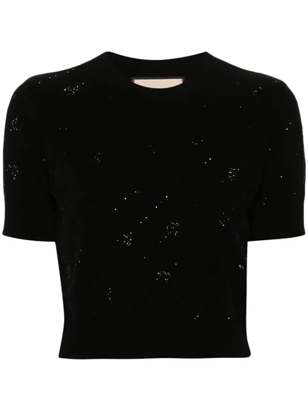 Кашемировый свитер Gucci с переплетением G black