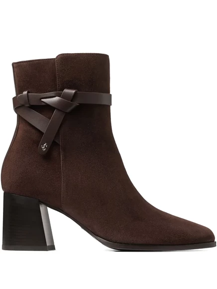 Женские ботильоны Jimmy Choo 6 см, коричневые