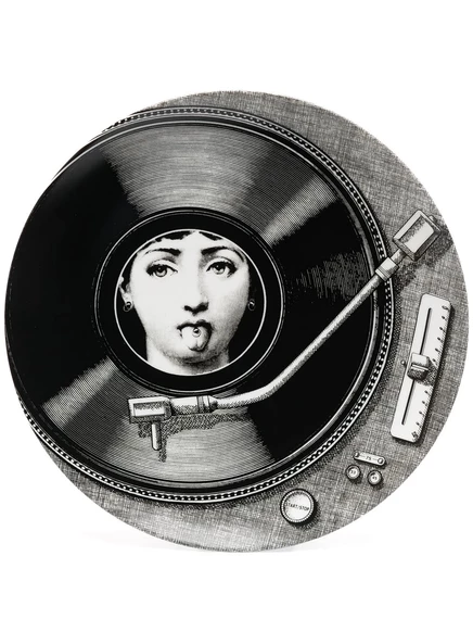 Декоративная тарелка Fornasetti №370, черно-белая