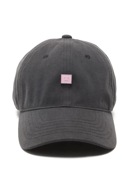 Унисекс бейсболка Acne Studios с нашивкой, черная