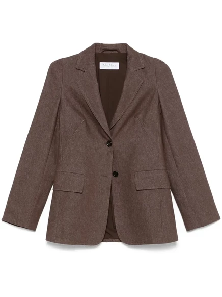 Женский блейзер Max Mara Agguati, коричневый