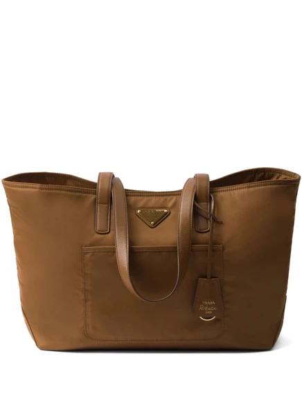 Сумка-тоут Prada medium, переизданная в 1978 году brown