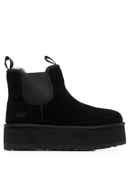 Женские челси UGG Classic Mini на платформе, черные