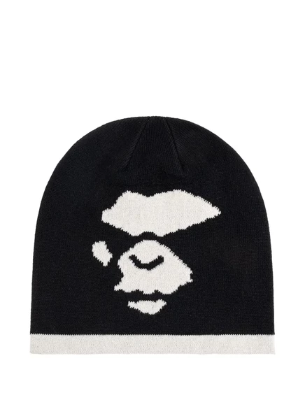 Мужская шапка-бини A Bathing Ape с логотипом, черная