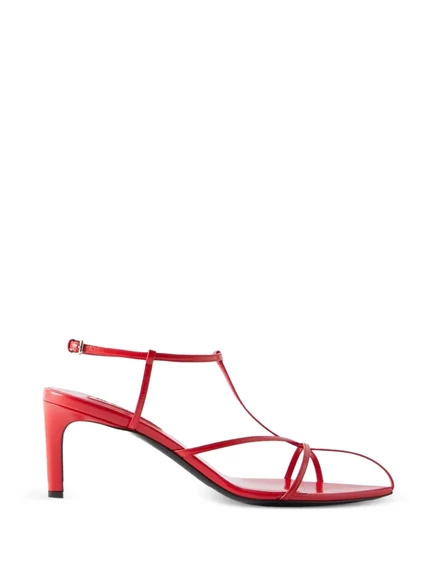 Босоножки на каблуке с ремешком от Jil Sander