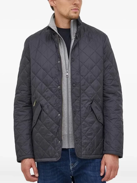 Мужская стёганая куртка Barbour, серая