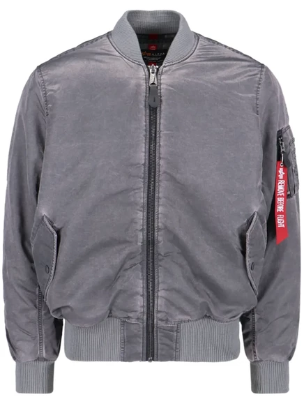 Мужская бомбер-куртка Alpha Industries MA-1, серая