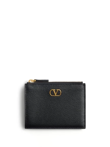 Женский картхолдер Valentino Garavani VLogo Signature, черный