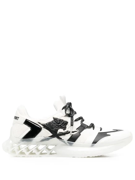 Кроссовки на шнуровке Plein Sport Runner Tiger white