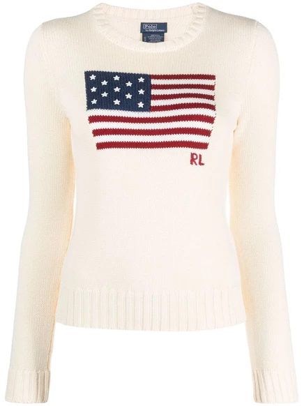 Джемпер Polo Ralph Lauren с флагом-интарсия neutrals