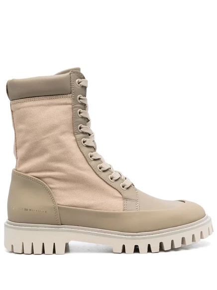Ботинки на шнуровке с логотипом Tommy Hilfiger brown