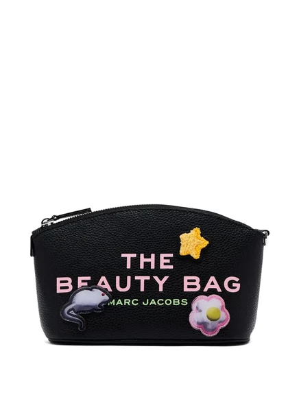 Женская косметичка Marc Jacobs The Sticker Patch на молнии, черная