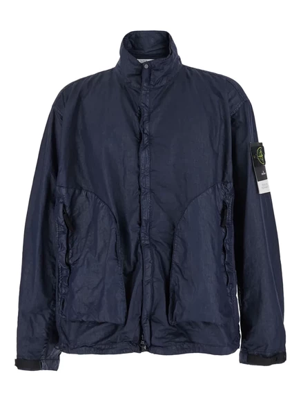 Мужская куртка Stone Island с компасным мотивом, синяя