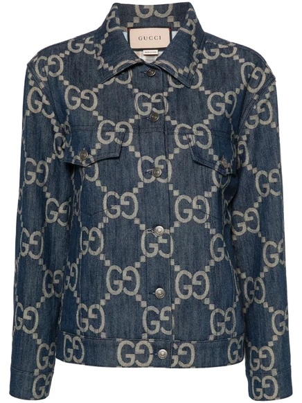 Джинсовая куртка Gucci Jumbo GG blue