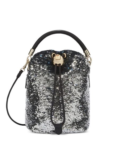 Женская мини‑сумка через плечо Furla Mionido, серебристая