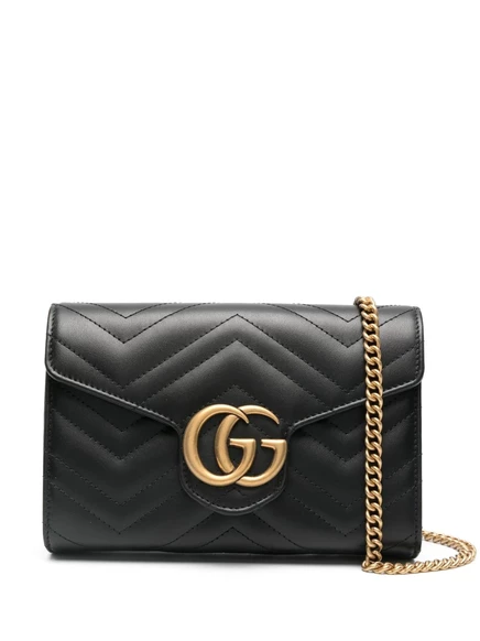Женская сумка через плечо Gucci Mini GG Marmont, черная
