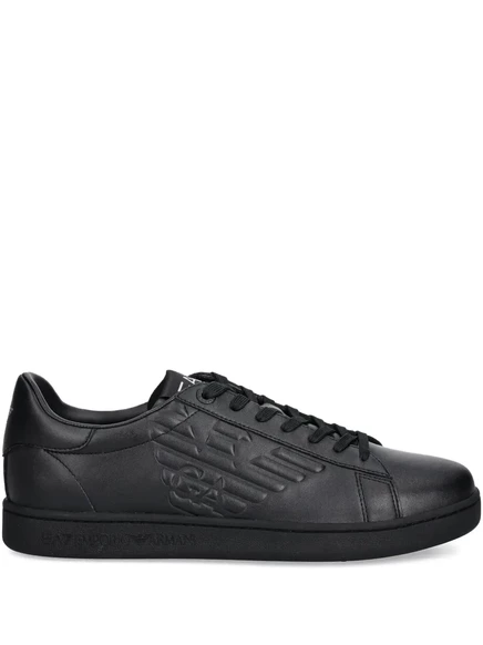 Кеды EA7 Emporio Armani с тиснением, черные