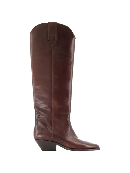 Женские ковбойские сапоги Isabel Marant Denvee из кожи, коричневые