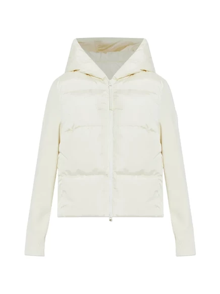 Женская пуховая куртка Canada Goose с капюшоном, айвори