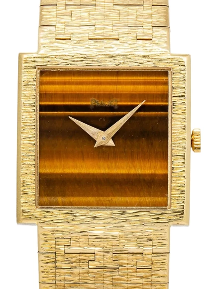 Б/у часы Piaget Tiger Eye 23 мм, коричневые