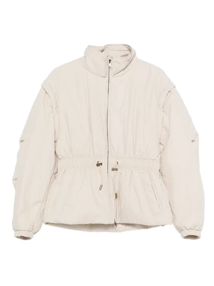 Женская пуховая куртка MARANT TOILE с кулиской, кремовая