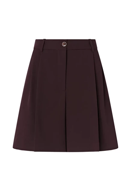 Женские шорты PINKO с высокой талией, бордовые