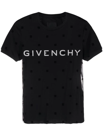 Многослойная футболка с логотипом Givenchy black