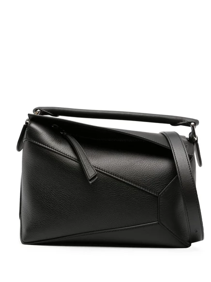 Маленькая кожаная сумка-головоломка LOEWE black