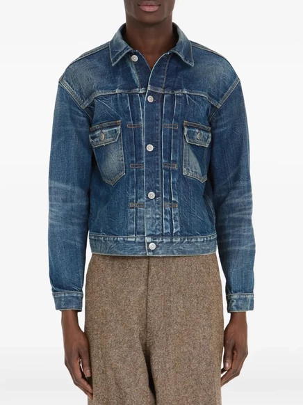 Мужская джинсовая куртка Maison Margiela, синяя