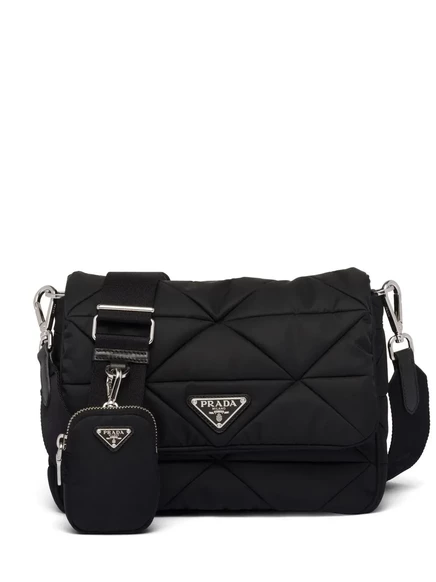 Сумка через плечо из нейлона с подкладкой Prada black