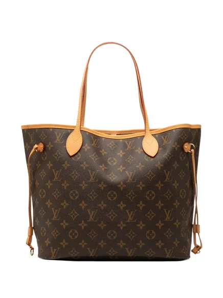 Сумка-тоут Neverfull MM, бывшая в употреблении у Louis Vuitton в 2008 году, с монограммой