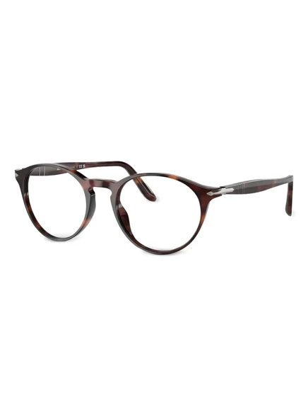 Мужские очки Persol круглые ацетатные, коричневые