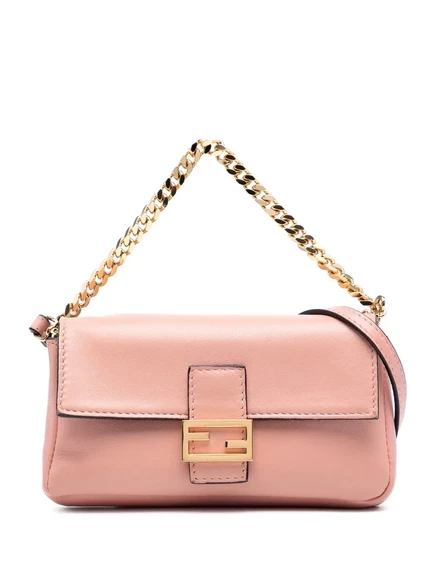 Сумка из микро-багета Fendi, бывшая в употреблении в 2010-2025 годах pink