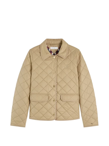 Женская стеганая куртка Tommy Hilfiger, бежевая
