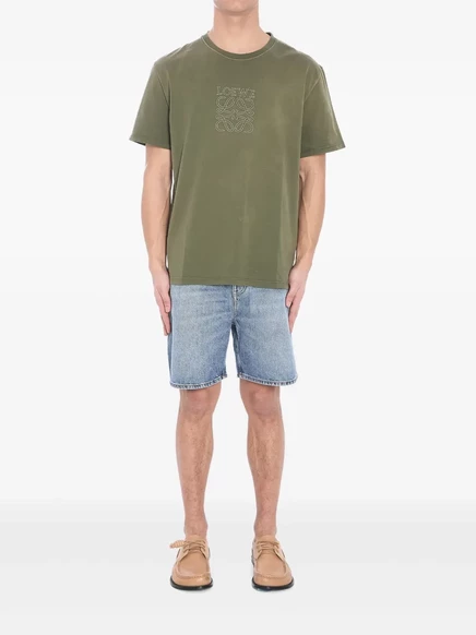 Футболка с анаграммой LOEWE green