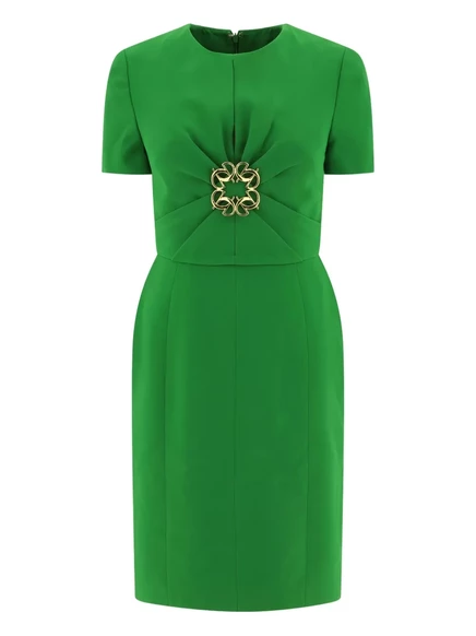 Женское платье Elie Saab с камнями, зеленое
