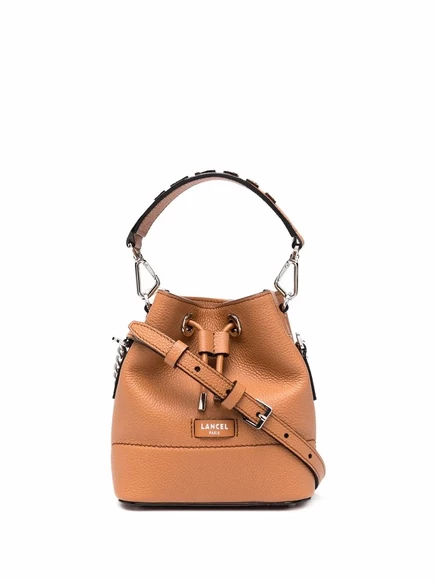 Женская сумка-мешок Lancel, коричневая