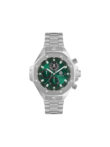 Мужские часы philipp plein chrono royal 46 мм, зеленые