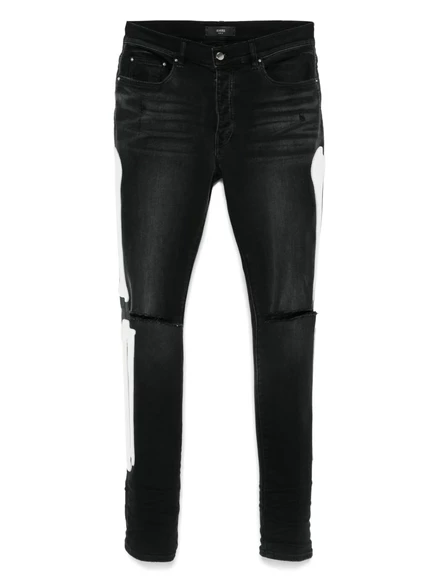 Джинсы с разрезом AMIRI black