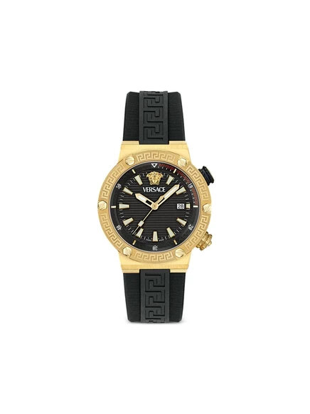 Мужские часы Versace Greca Logo Diver 43 мм, черные