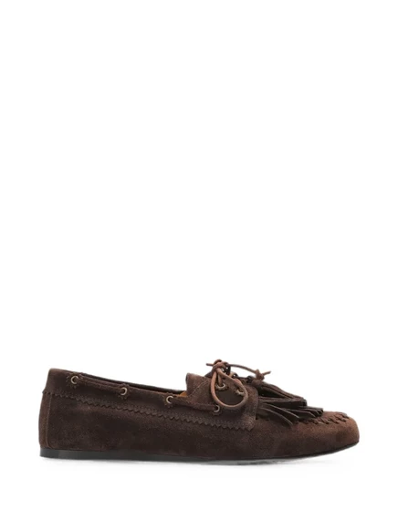 Женские лоферы Isabel Marant Fersi из замши, коричневые