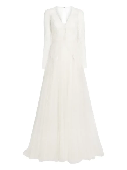 Кружевное свадебное платье Jenny Packham с длинным рукавом