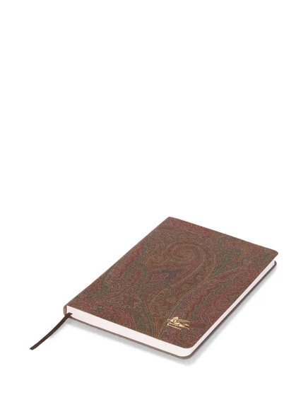 Блокнот Etro Home в пейсли 21×14,5 см, красный